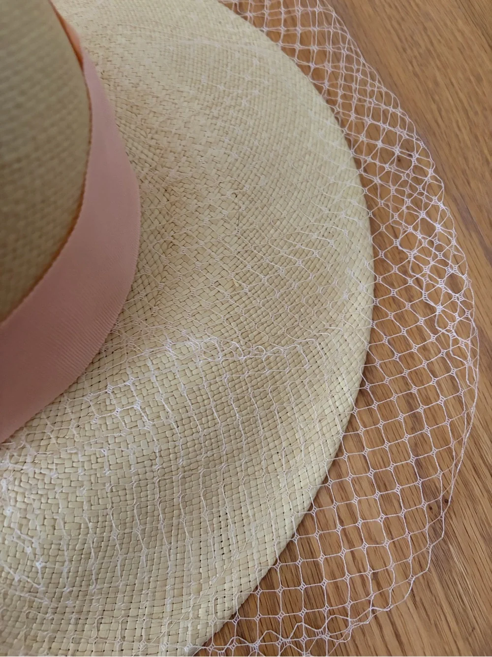 Women's Straw Sun Hat with Pink Bow